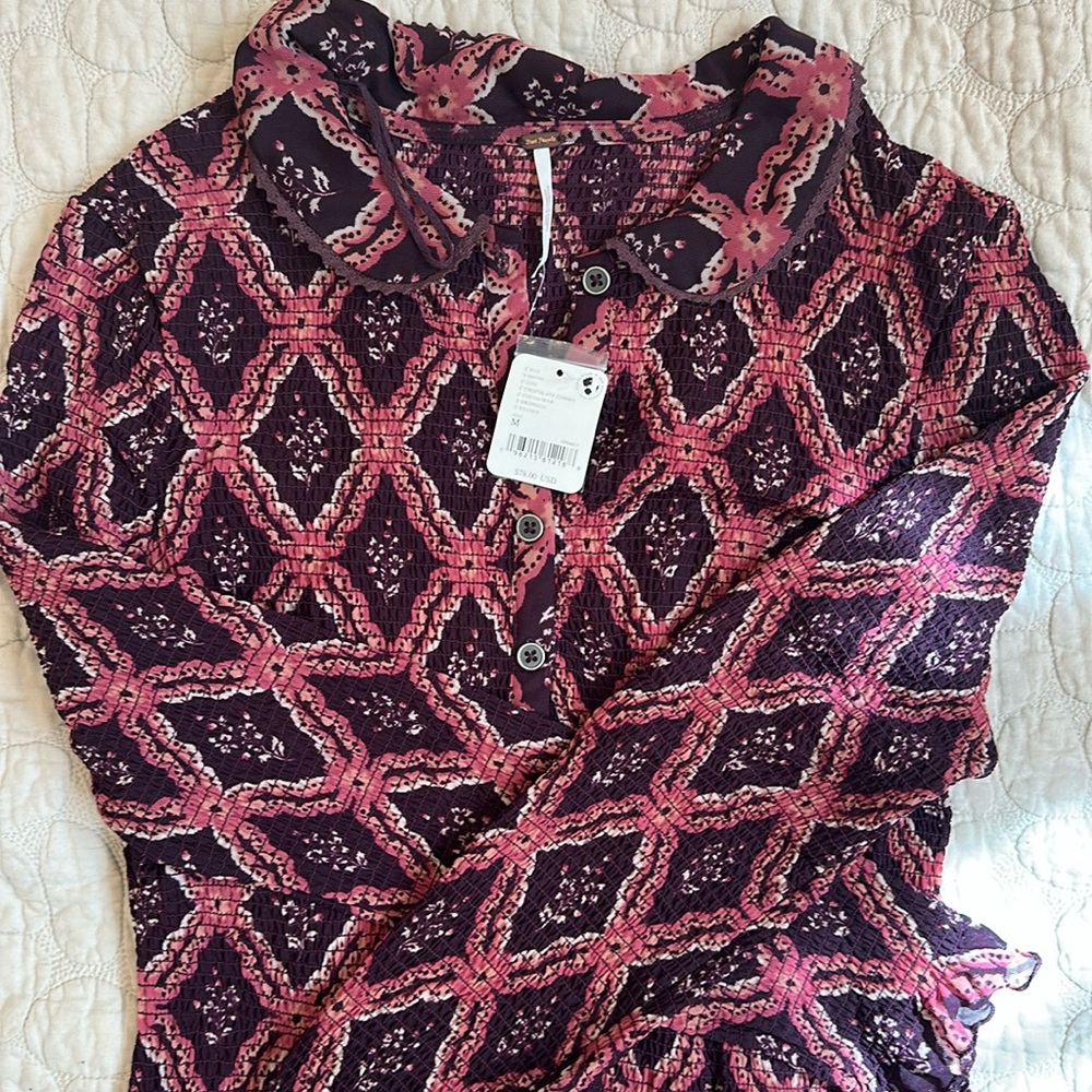 Free People Caught a Feeling cardi. NWT $48
Chocolate combo size M